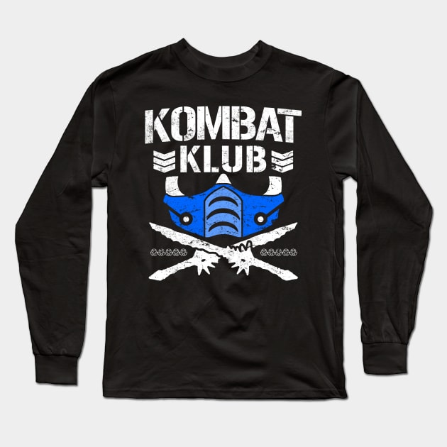 Kombat Klub - Sub Zero Long Sleeve T-Shirt by ClayMoore